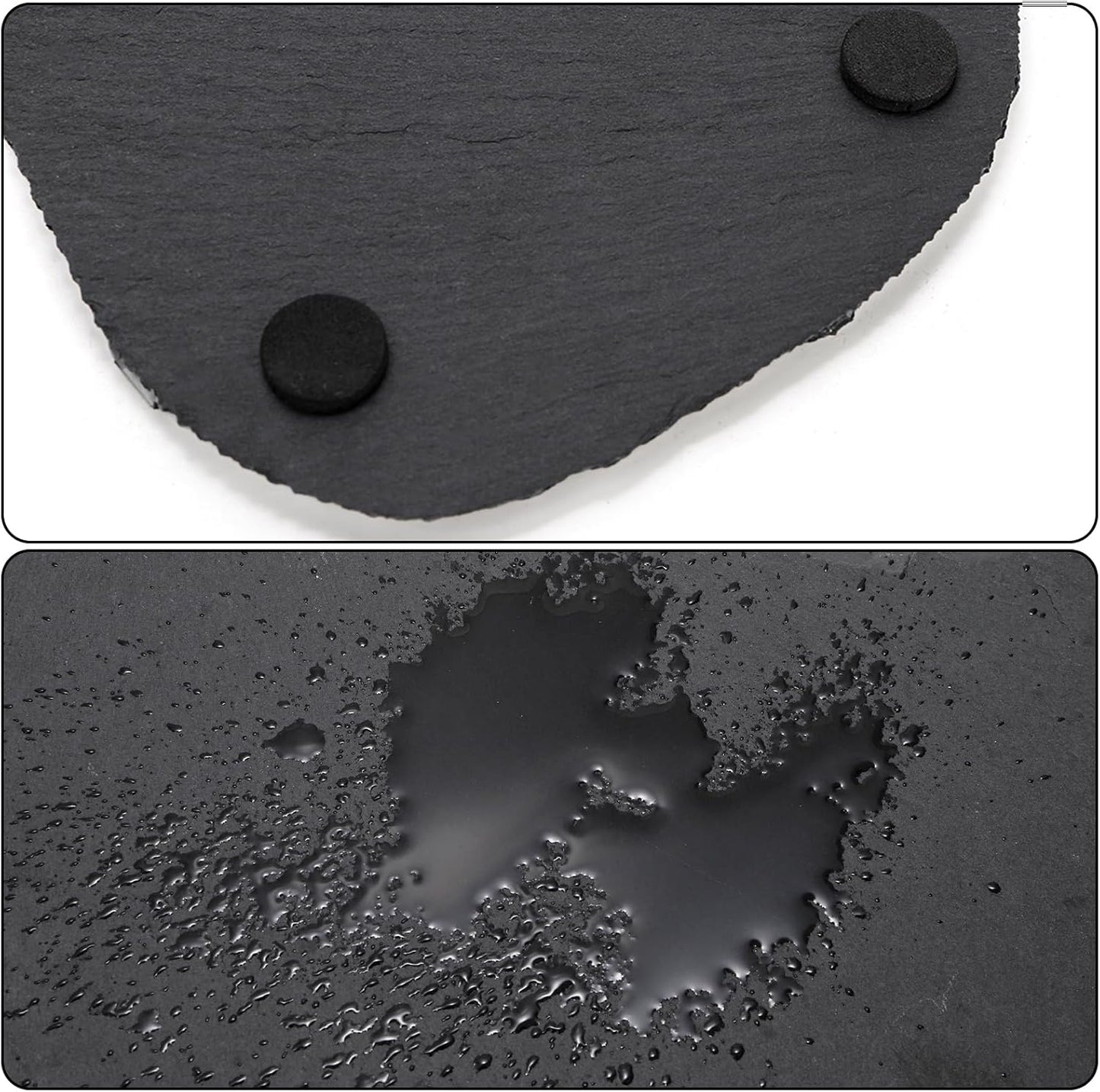 3 Pack Reptile Basking Platform, 11''x5.5'' Tortoise Rock Plates, Bearded Dragon Feeding Slate, Lizard Bathing Resting Rock Slab for Gecko Chameleon Snake Frog Habitat Accessories