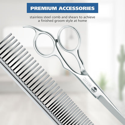 Wahl Power Pro Lithium Ion Rechargeable Cordless Dog Grooming Kit - Heavy Duty Cordless Electric Dog Clippers for Grooming The Thickest Coats - Model 3024675