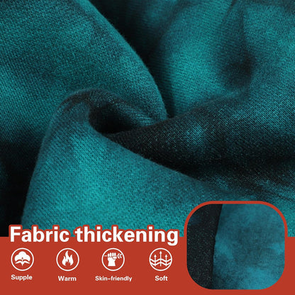 Chic Tie-Dye Dog Hoodie with Practical Pocket - Fashionable and Cozy Sweatshirt for Small, Medium, and Large Dogs, Ideal for Casual Outings and All-Day Comfort in Vibrant Colors. Cyan L