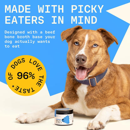 8-in-1 Dog Multivitamin – 100% Natural Supplement Powder with Colostrum for Healthy Skin, Joints & Energy – Crafted by Dog Nutritionist Kayla Kowalski, Made in USA – 30 Scoops