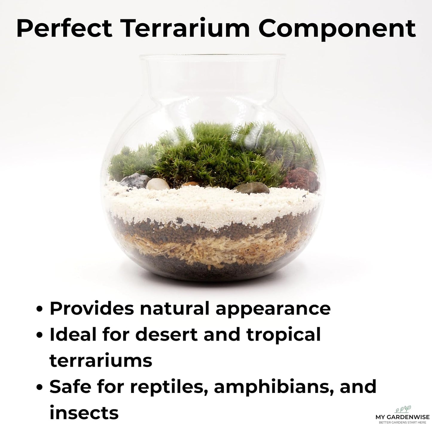 Fine Sand for Plants – Horticultural Sand for Succulents, Cactus, Potting Mixes, Terrariums & Decorative Indoor Gardens, Made in USA (1 Quart - 2.8 lbs)