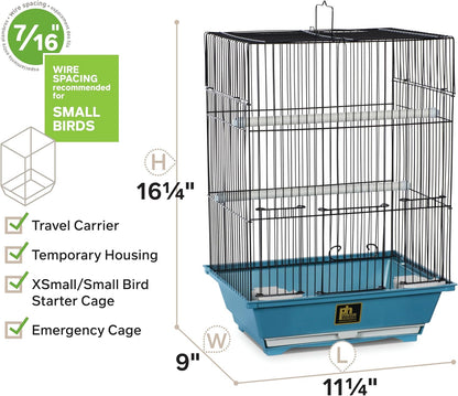 Prevue Pet Products SP50021 Slate Bird Cage, Small, Blue