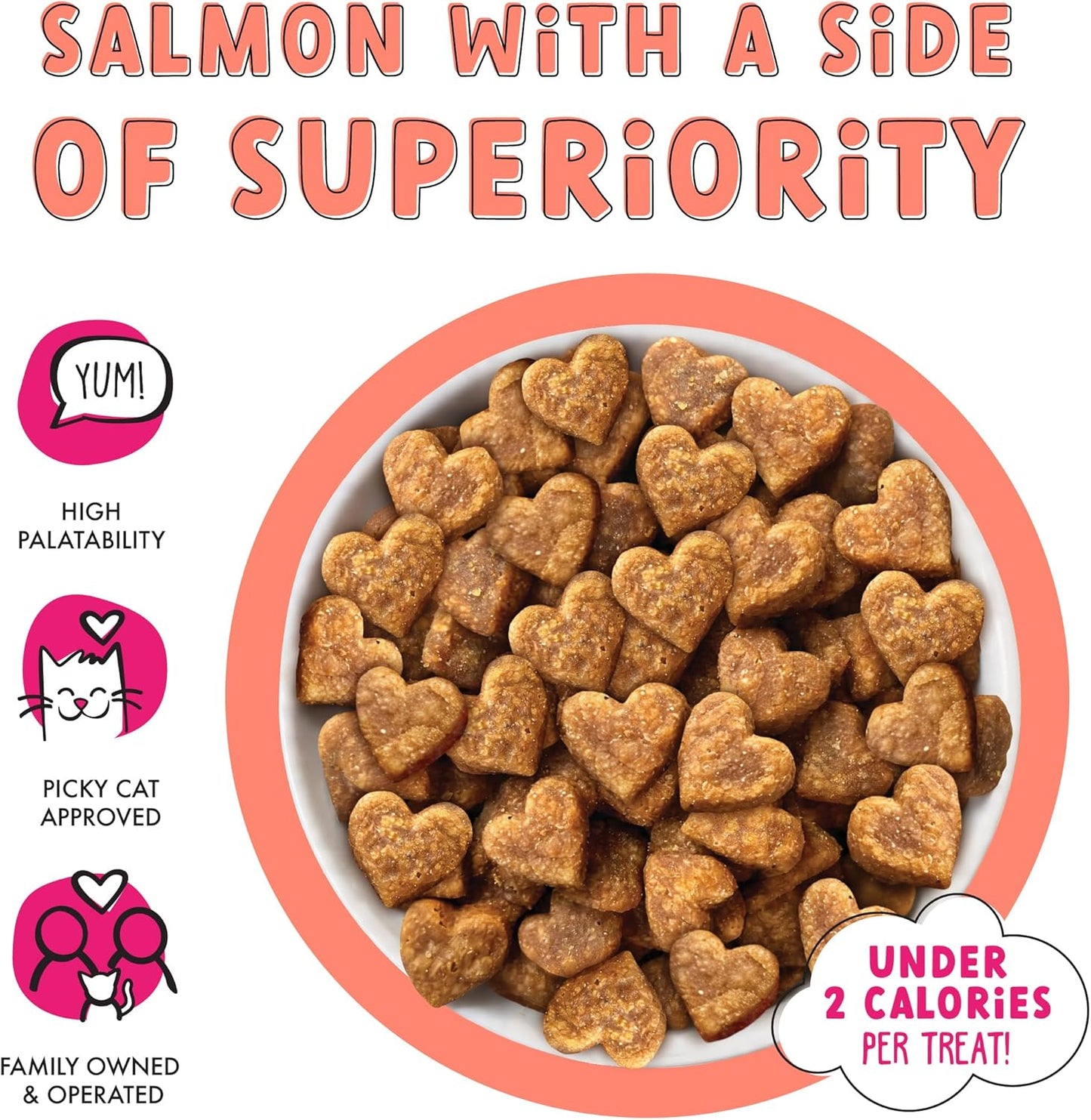 Weruva BFF Toodzies, Salmon Crunchy Cat Treats, 2oz Bag (Pack of 2)