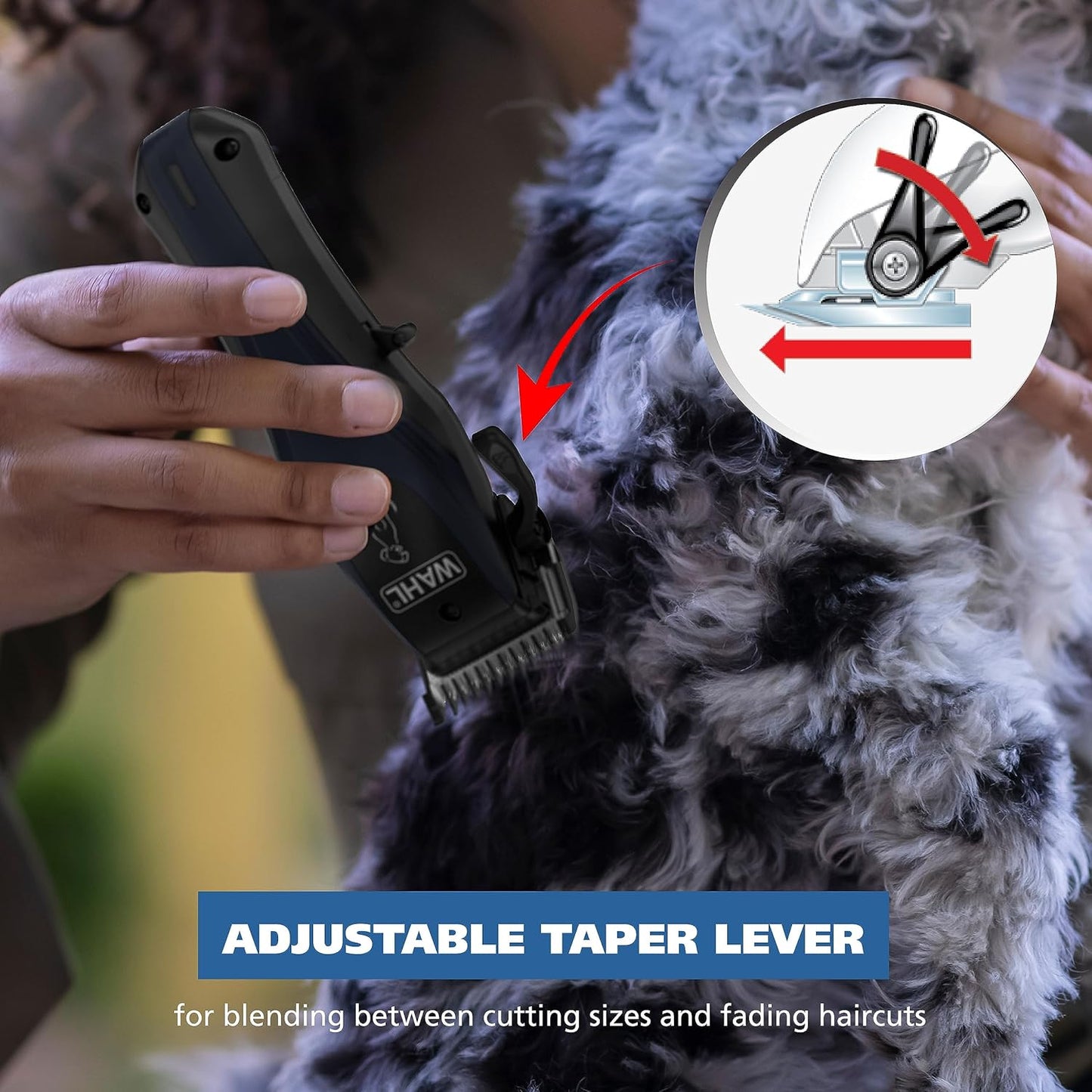 Wahl Power Pro Lithium Ion Rechargeable Cordless Dog Grooming Kit - Heavy Duty Cordless Electric Dog Clippers for Grooming The Thickest Coats - Model 3024675