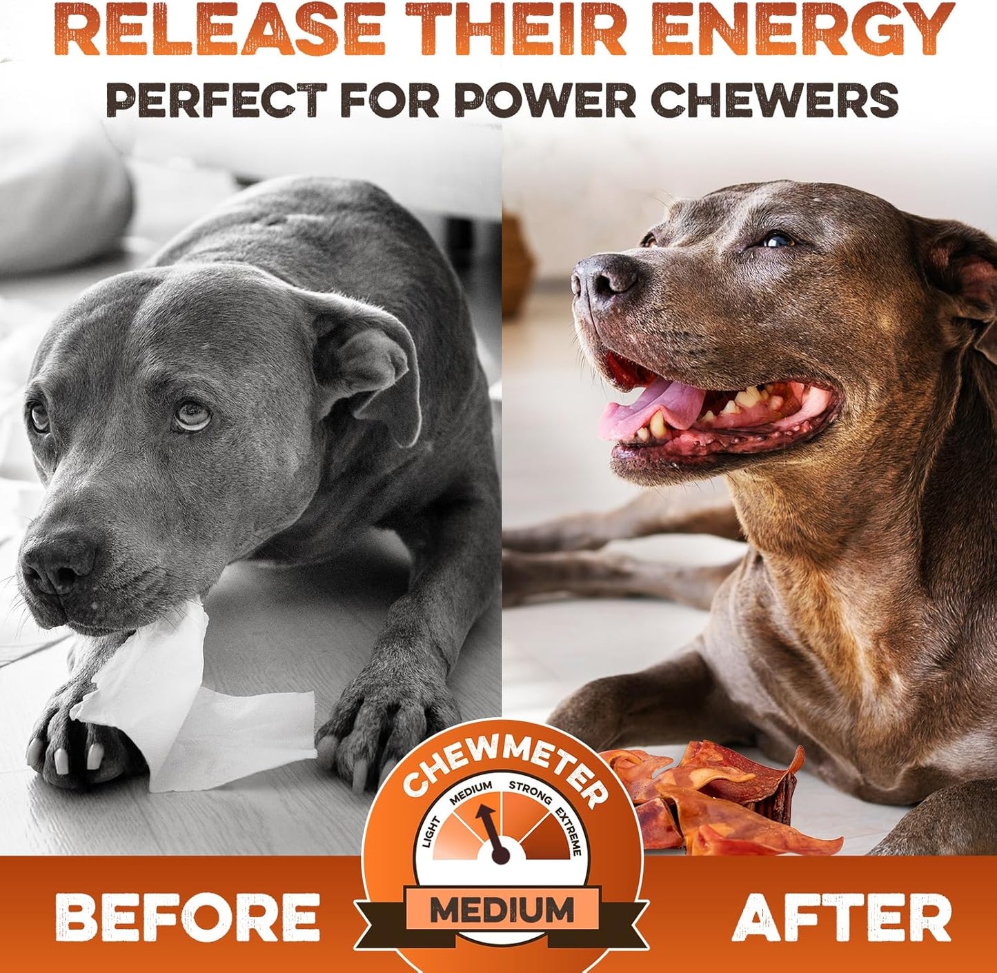 BRUTUS & BARNABY Pig Ear Halves for Dogs, 15 Ct. – All-Natural Single Ingredient Dog Chews, Slow Cooked & Fully Digestible Rawhide Alternative