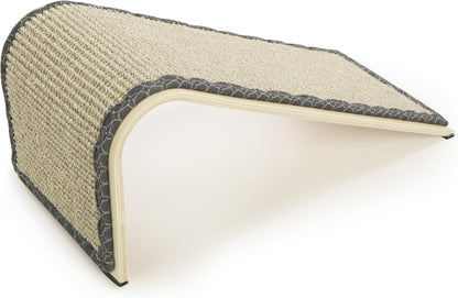 SmartyKat Sisal Angle Ramp Cat Scratcher, Natural Woven Sisal Surface & Stable Wooden Structure with Organic Catnip
