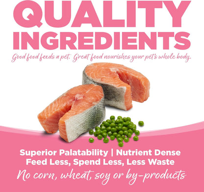 NutriSource Pure Vita Limited Ingredient Grain Free Dry Dog Food, Small Bites, Salmon and Peas, 12LB