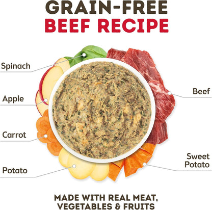 Only Natural Pet MaxBlends Grain Free Beef Recipe Dehydrated Dog Food Formula - High Protein Homemade Stew, Nutrient-Dense Meal for Canine Health - Beef RecipeFlavor - 2 lb Bag (Makes 8 lbs)