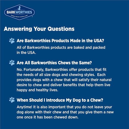 Barkworthies Odor-Free 6 Inch Bully Sticks - 5 Count (Pack of 1) - Protein-Packed, Easily Digestible, All-Natural Rawhide Alternative, Promotes Dental Health