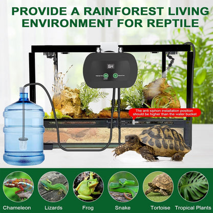 Reptile Mr. | Intelligent Intelligent Spray | Automatic Intelligent Reptile Humidifiers | Automatic Reptile Tank Humidifier, Tranqu Mist
