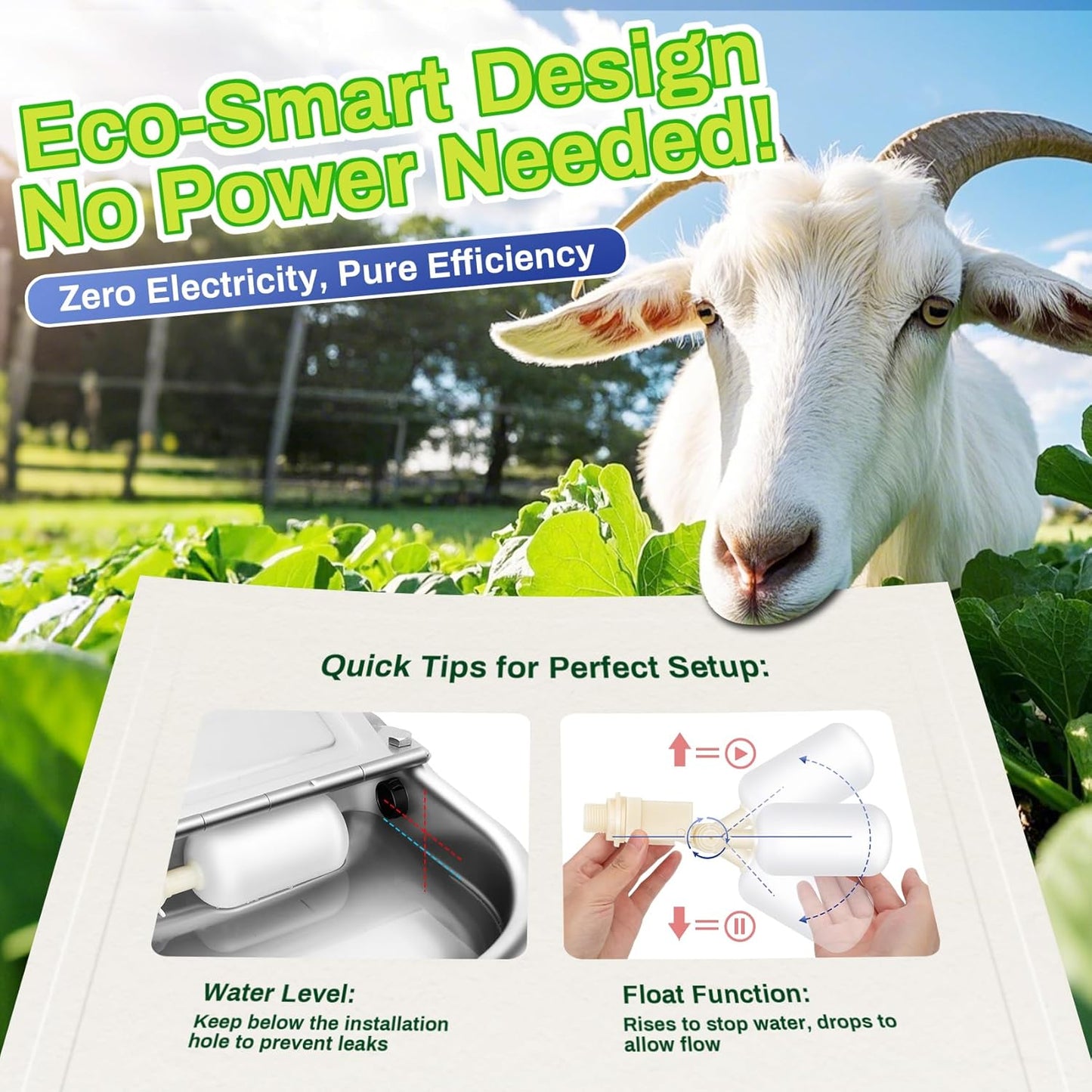 Automatic Animal Drinking Water Bowl with Drain Hole & Float Valve, 71" Extended Pipe, Stainless Steel Waterer Feeder Farm Dog Dispenser Kit Self Filling for Livestock Horse Goat Water Trough