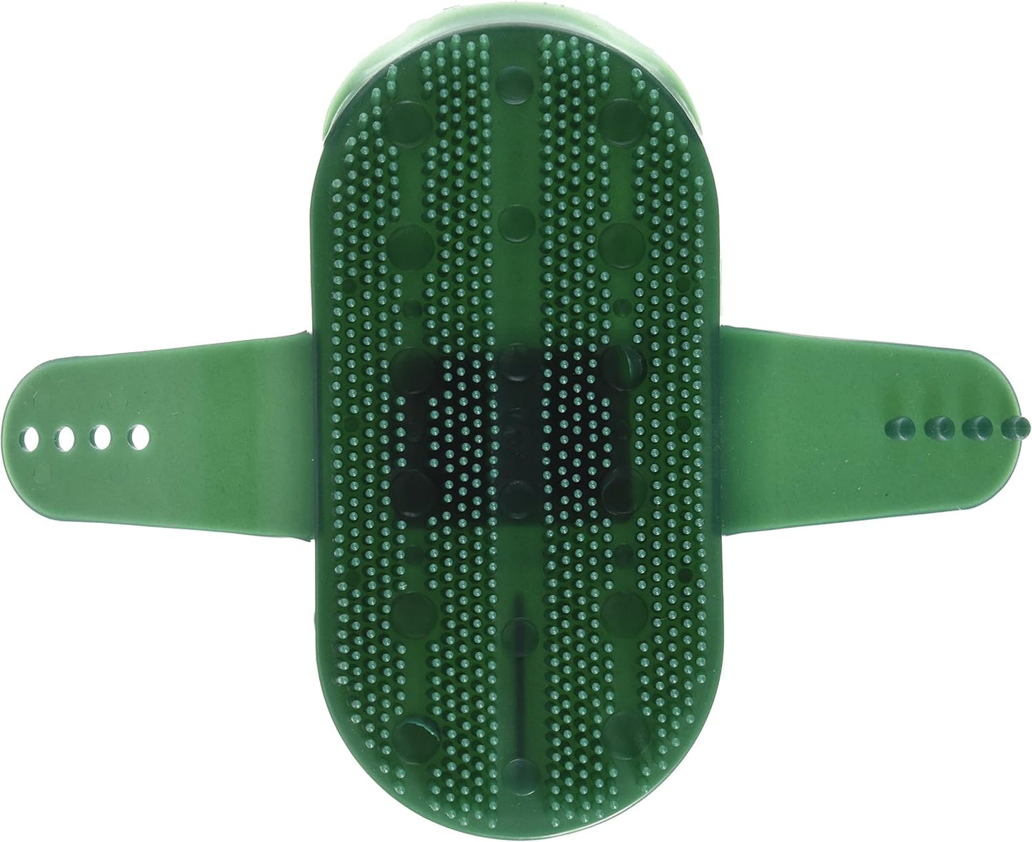 PARTRADE 244078 111484 Plastic Curry Comb with Strap, Green, 7"