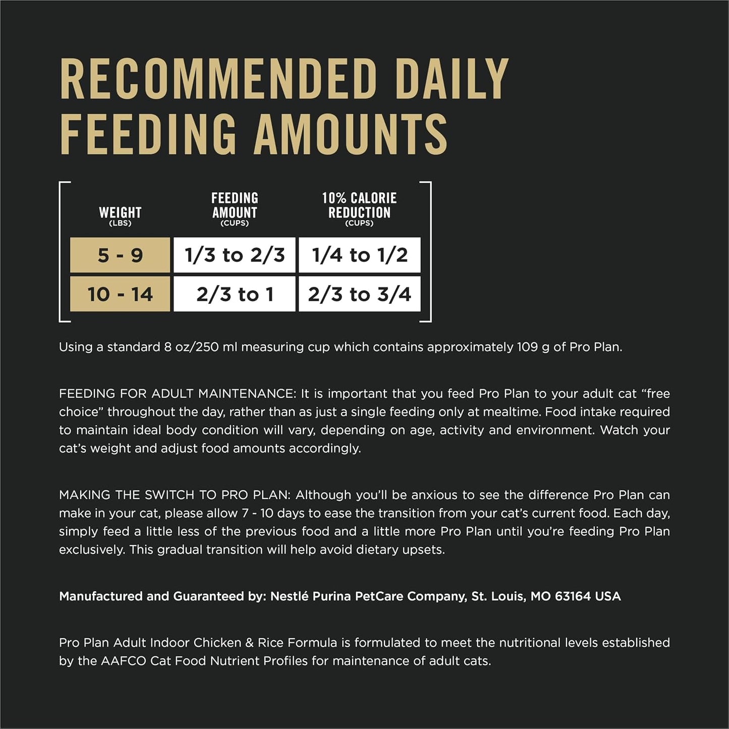 Purina Pro Plan Adult Indoor Chicken and Rice Formula High Protein Cat Food 3.5 Pound (Pack of 1)