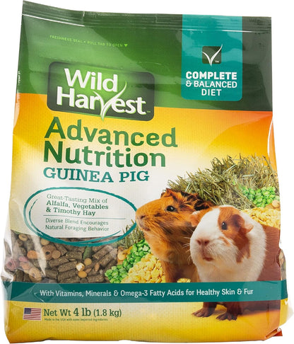 Wild Harvest Advanced Nutrition Guinea Pig, 4 Pounds, Complete And Balanced Diet