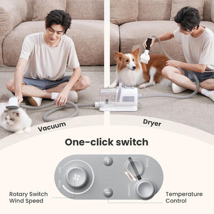 Pst Supplies Bundle:Pet Grooming Brush + Dog grooming vacuum & dryer