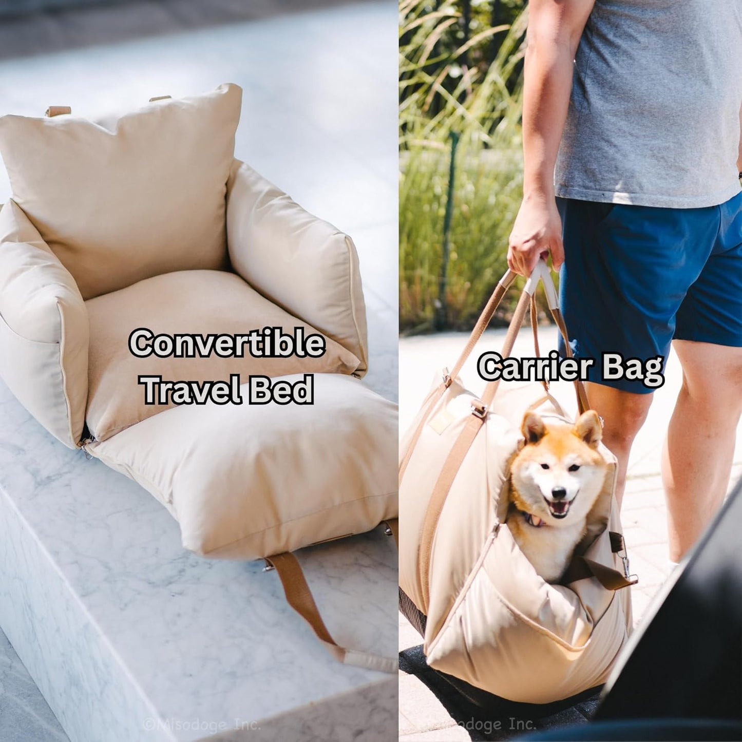 Posh Dog Car Booster Seat for Small Little Dogs, Stylish and Comfortable Design, Small Dog Owner Gift, Travel Bed with Safety Belt, Secure Straps, Perfect for Dogs Under 25 Lbs