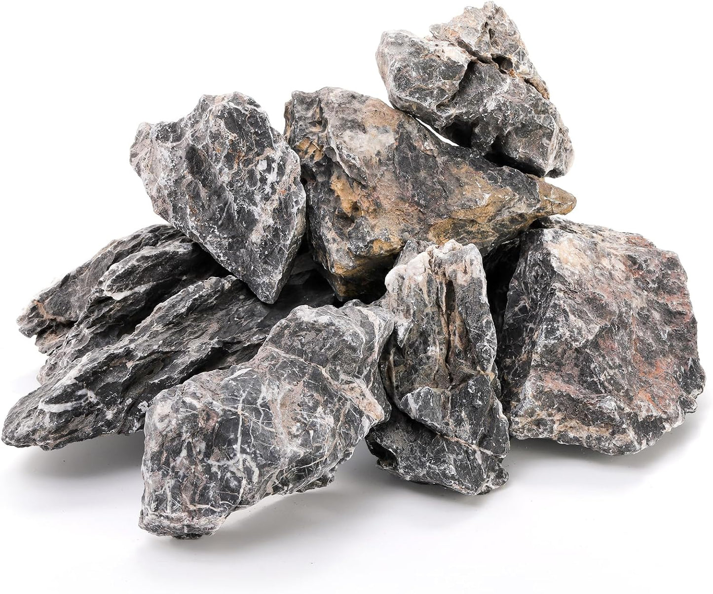 12lb Seiryu Stone, Aquarium Rocks for Terrariums, Paludarium, Vivariums, Reptile, Amphibian Enclosures, Fish Tank Decor for Aquarium Landscaping Models