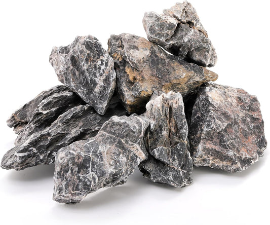 12lb Seiryu Stone, Aquarium Rocks for Terrariums, Paludarium, Vivariums, Reptile, Amphibian Enclosures, Fish Tank Decor for Aquarium Landscaping Models