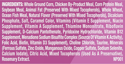 9Lives Kitten Essentials Chicken & Ocean Fish Dry Cat Food, 2.5lb Bag, Pack of 4