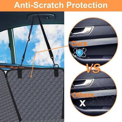 Mancro Dog Car Seat Cover for Back Seat, 2025 Upgraded 600D Heavy Duty Waterproof & Scratch-Resistant Dog Hammock for Car, Back Seat Pet Cover for Dogs with Sedan, Trucks and SUVs, Standard, Grey