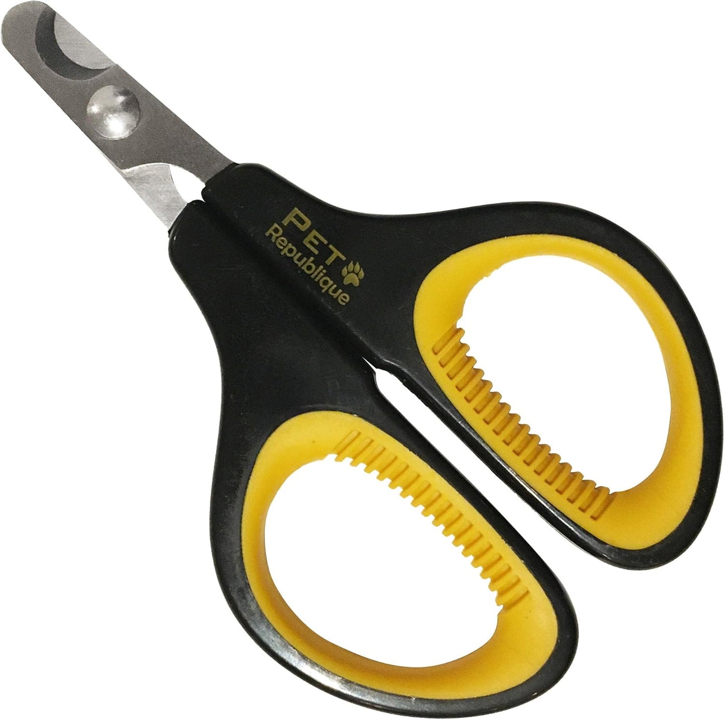 Cat Nail Clippers by Pet Republique – Professional Stainless-Steel Nail Clipper for Cats, Kittens, Hamster, Rabbits, Birds, & Small Breed Animals Claw Trimmer (Black+Yellow)