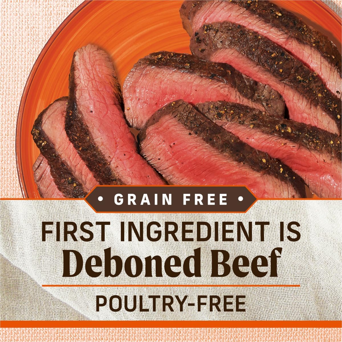 Merrick Lil’ Plates Premium Grain Free Dry Dog Food For Small Dogs, Real Texas Beef And Sweet Potato Kibble - 4.0 lb. Bag