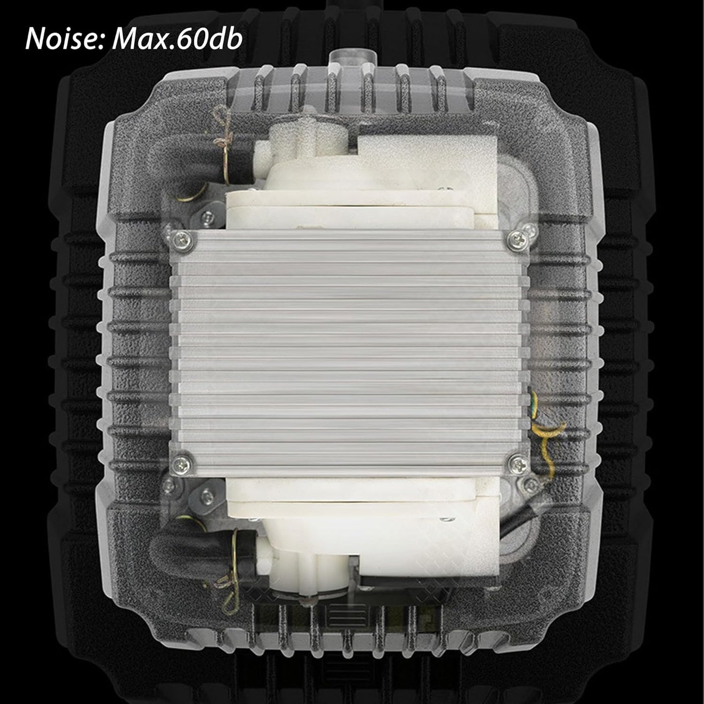 Electric Pond Aerator, Linear Air Pump for Outdoor Ponds, Electromagnetic Fish Aerator Diffuser Bubbler, Air Stone Pump, Home Waste Water Treatment