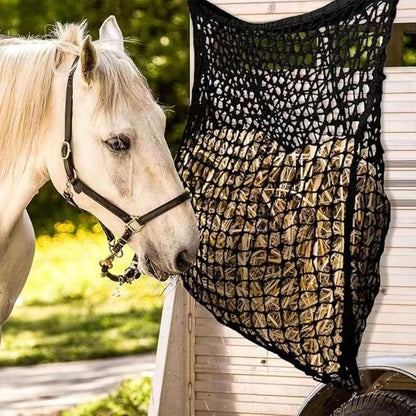 Forage Holder - Quick Load Webbing Pouch, Grazing Control Animal Feeder, Heavy Duty Stable Supply, Gut Health Support Roughage Containment Equipment | Equine Caprine Farm Pens Hauling