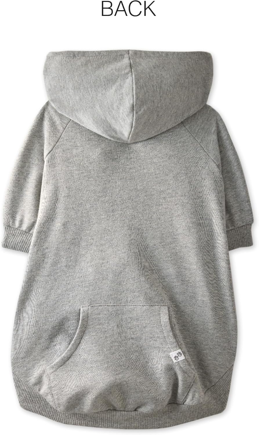 Rocky – The Orginal Lightweight Hooded TEE 100% Organic Cotton Dog Hoodie Pet Coat Sweater for Small, Medium, Large Dogs, Heather Gray, Medium (20-45 lbs)