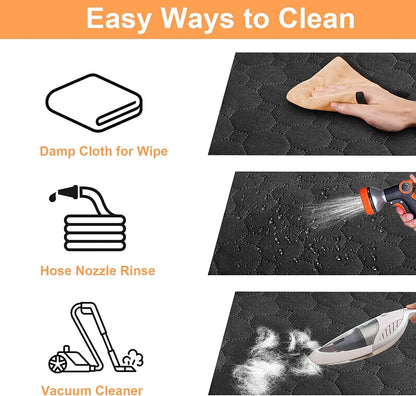 Mancro Dog Car Seat Cover, 2025 Upgraded 600D Heavy Duty Waterproof & Scratch-Resistant Dog Hammock for Car, Back Seat Pet Cover for Dogs with Sedan, Trucks and SUVs, Standard, Orange Leather