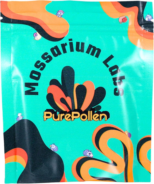 100% Pure Bee Pollen Powder - Food for Bearded Dragons, Reptiles, and Isopods - Natural Reptile Treat - 2 Ounce Resealable Bag with Spoon - Bee Pollen