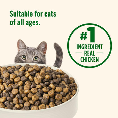 Nutrish Premium Natural Dry Cat Food, Real Chicken & Brown Rice Recipe, 14 Pounds (Packaging May Vary), (Rachael Ray Nutrish)