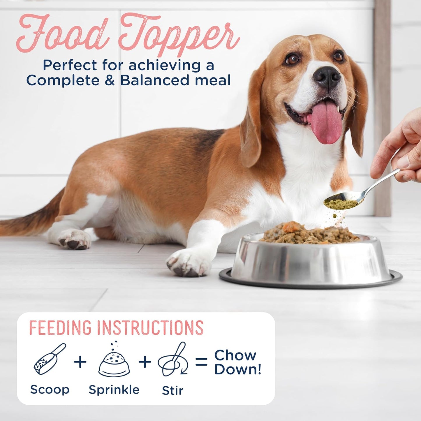Side by Side Chicken Bowl Booster - Warming Freeze-Dried Dog Food Topper for All Breeds - Made with Nutrients & Whole Raw Foods Toppers for Dogs - No Artificial Additives or Fillers (4 oz, 2-Pack)