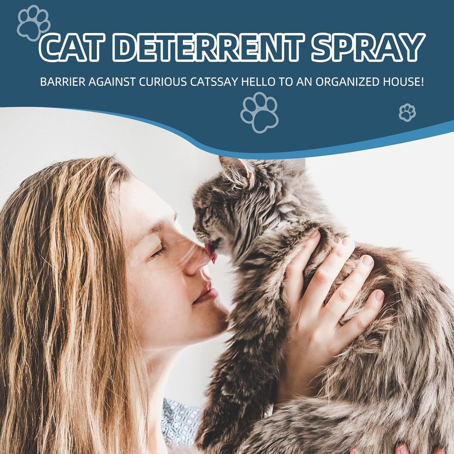 Cat deterrent spray Natural green lemon flavor Non-toxic anti scratch formula for cat and dog,Safe indoor and outdoor repellent for furniture,Blanket and plants Effective pet training assistance 100ml