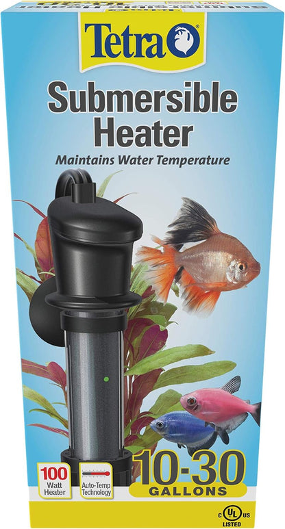 Tetra 26446 HT Submersible Aquarium Heater With Electronic Thermostat, 100-Watt, Multicolor, 10-30 Gallon