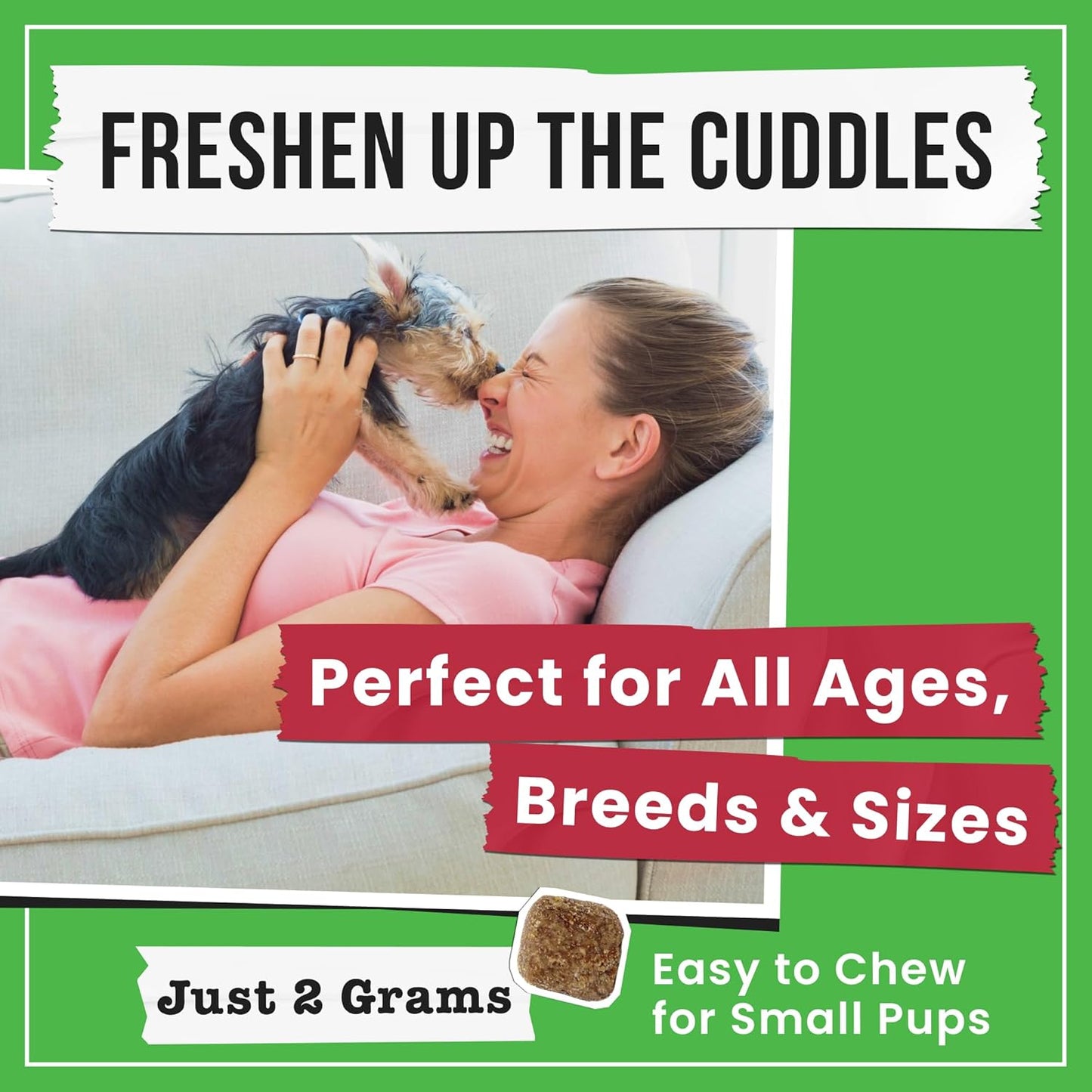 No Poo Chews for Dogs - Coprophagia & Stool Eating Deterrent with Probiotics, Digestive Enzymes & Breath Aid Support - Stop Dog Poop Eating - Made in USA - 120Ct (Beef Liver)