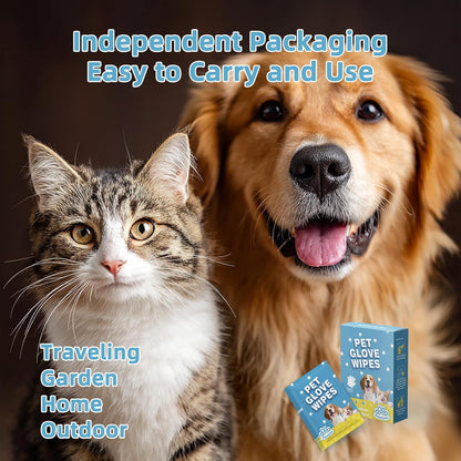 Dog Glove Wipes, Pet Wipes for Dogs, Dog Cleaning Wipes, Dog Paw Wipes, Dog Face Wipes, Paw Wipes for Dogs, Dog Stuff, Dog Accessories – Dog Glove Wipes for Dogs: Gentle Grooming Wipes