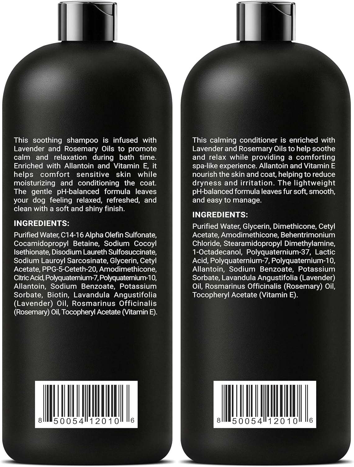 ALFIE'S CHOICE Calm & Comfort Dog Shampoo & Conditioner Set | 16 fl oz Each | with Lavender, Rosemary & Vitamin E | Calming Dog Wash for Itchy Skin, Dry Coat, Odor & All Breeds