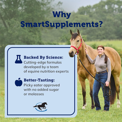 SmartDigest Digestive Health Supplement for Horses | Encourages Healthy Digestion Through Probiotics and Prebiotics | 56 Servings | 1.85 lb Bucket