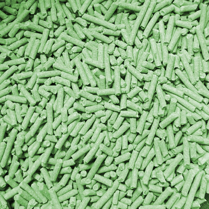 Premium Pea Husk Scented Cat Litter for Happy and Healthy Cats. (16 lbs)(Green Tea)