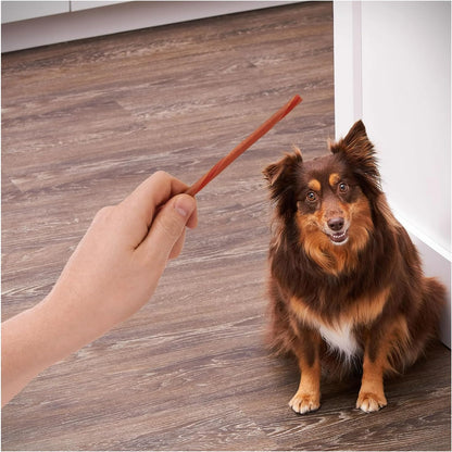 Rawhide-Free Peanut Butter Flavor Twist Sticks for Dogs, 50 Count, 9.7 oz Resealable Bag, Long-Lasting Chews, Highly Digestible, Helps Clean Teeth & Gums, Ideal for Small, Medium & Large Adult Dogs