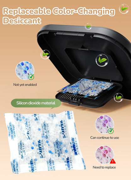 Dual Chamber Automatic Cat Feeder, 4L Smart WiFi Pet Food Dispenser with 2.4&5G WiFi App, Custom Schedule & Portion Control for Dry Food and Treats