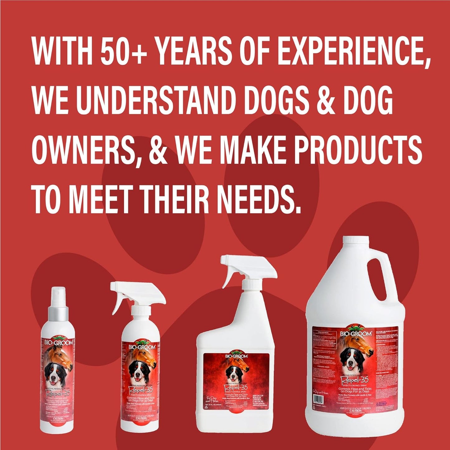 Bio-Groom Flea & Tick Dog Shampoo & Repel 35 Spray - Flea & Tick Prevention Treatment for Dogs & Cats, Natural Fly Repellent for Dogs & Horses, Cruelty-Free, Made in USA - Pack of 2