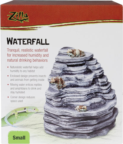 Zilla Pet Reptile Terrarium Waterfall Décor, Small