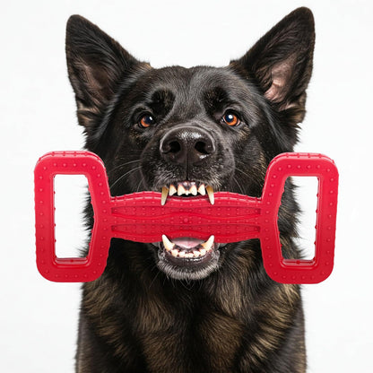 Large Eco Rubber Tugger – Red - Long Lasting Dog Chew Toys for Aggressive Chewers Strong Dog Toy for Dogs Durable Puppy Toys