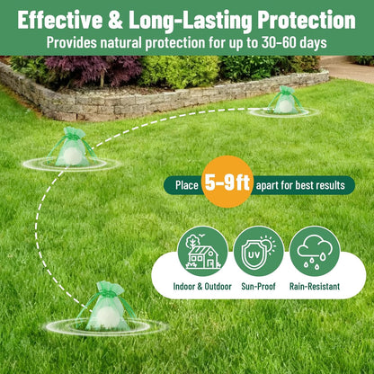 Cat Repellent Bundle, Cat Deterrent Spray + Natural Essential Oil Balls, Indoor & Outdoor Cat Scratch Prevention for Furniture, Garden, Plants, Keep Cats Out of Yard, Safe & Natural Double Protection