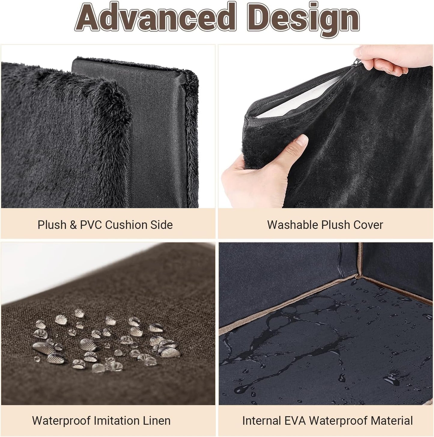 MIU COLOR Large Outdoor Cat House, Upgraded Aluminum Foil Material, Weatherproof Elevated Shelter & Outdoor Cat House, Extra Large Weatherproof Cat Houses