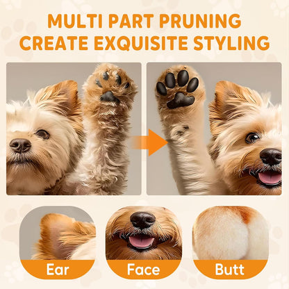 Pet MicroPrecision Trimmer, 2025 New Rechargeable Pet Trimmer, Waterproof Dog Hair Clipper for Home Use, Multifunctional Cordless Pets Clipper for Pets Owners (1)