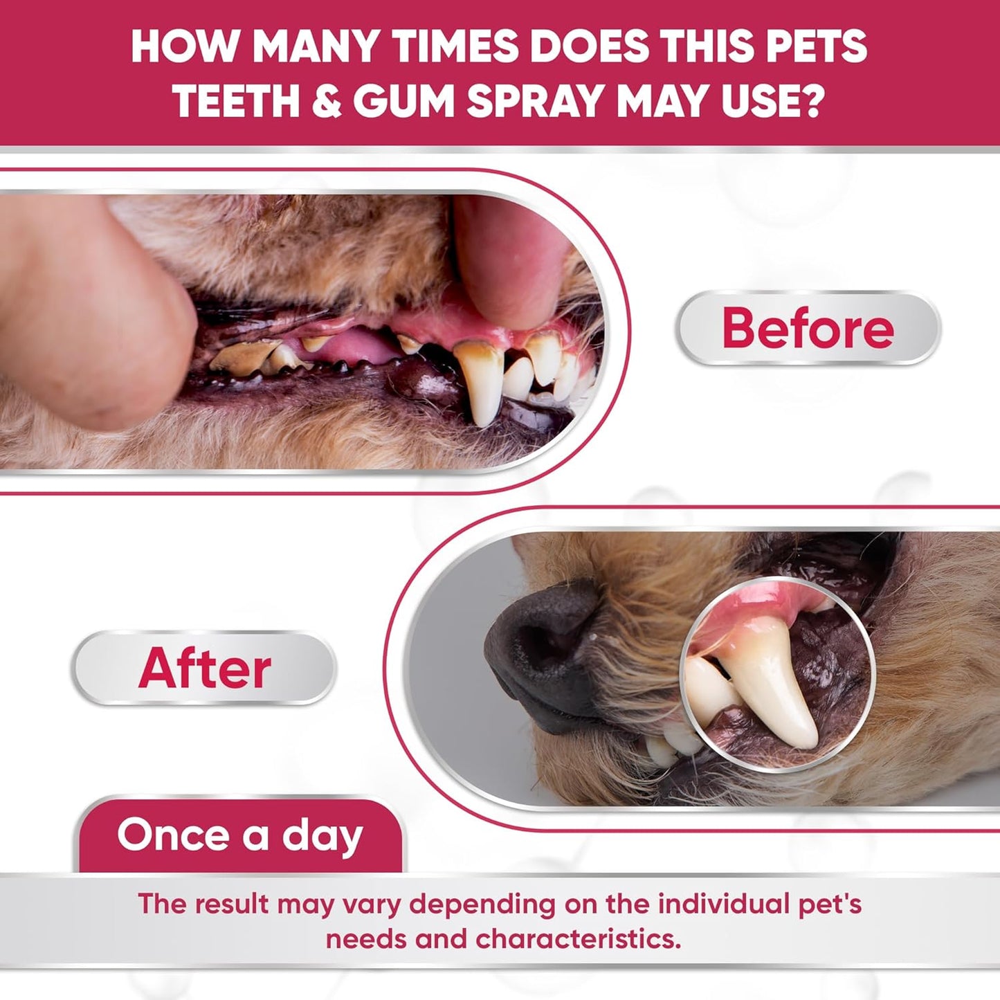 Dental Spray for Pets – Cat & Dog Breath Freshener That Helps with Tartar, Plaque, & Bad Odor – Silver 50 PPM + Valerian Flavour for Dog Teeth Cleaning – 4 Oz