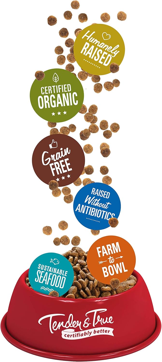 Tender & True Pet Nutrition Small Breed Organic Chicken Recipe Dog Food, 4 lb (46003)